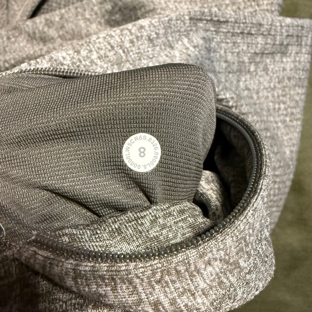 Lululemon Engineered Warmth Jogger Grey/Sage Merino Wool Blend Women's‎ Size 8